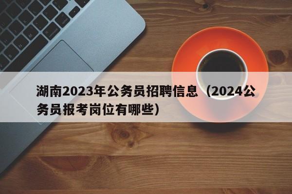 湖南2023年公务员招聘信息（2024公务员报考岗位有哪些）