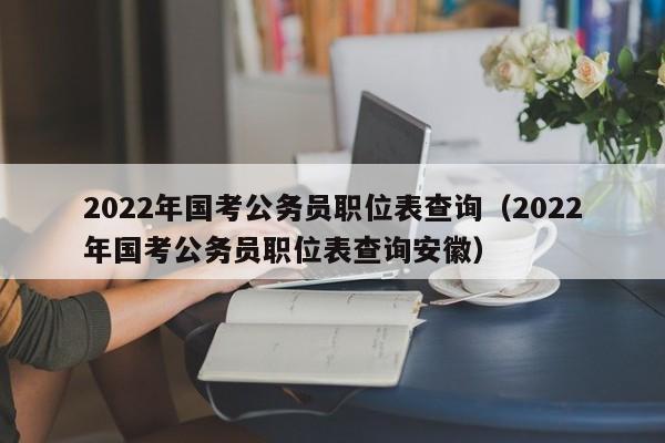 2022年国考公务员职位表查询（2022年国考公务员职位表查询安徽）