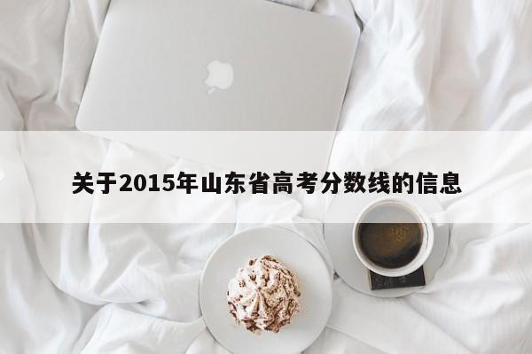 关于2015年山东省高考分数线的信息